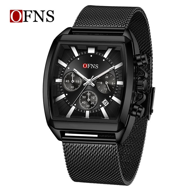 Ofns Classic Six-Hand Chronograph Men's Sports Watch, 30M Waterproof Quartz