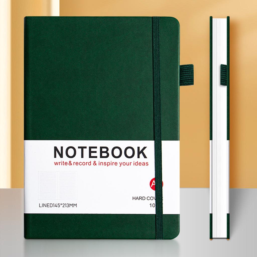 Solid Color Strap Notebook Elastic Band Notebook Leather Diary Notebook