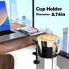 New Punch-free Desk Cup Holder Clamp Anti-Spill Removable Large Cup Mug Holder Adjustable Household Desk Drink Bottle Holder