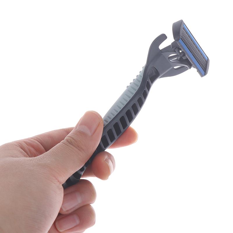 6 Layers Razor 1 Razor Holder + 6 Replacement Blades Head Cassette Hair Trimmer