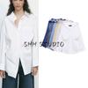 Spring New Women's Clothing Batwing Long Sleeves Loose Poplin Shirt Tops 2020458 4764020