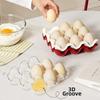 Divided Compartments Egg Organizer PET Eggs Fresh Storage Box  Kitchen Countertop