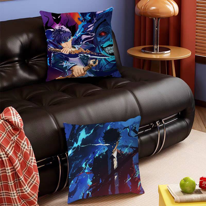Cartoon Solo L-Leveling Kissenbezug Für Schlafzimmerzimmer Und Wohnzimmer Sofa Dekorative Kissenhülle