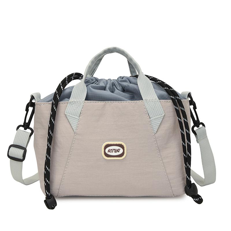 Sommer Zugband Colorblock Modisch Leicht Nylon Schultertasche Lässig Outdoor Phe Tasche