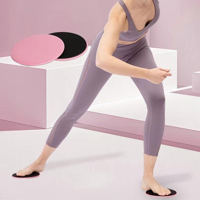 Coppia di Fitness Core Sliders Piatto Scivolante per Esercizi Addominali Pilates Yoga Palestra Dischi Slider Attrezzatura per Allenamento Muscolare del Corpo