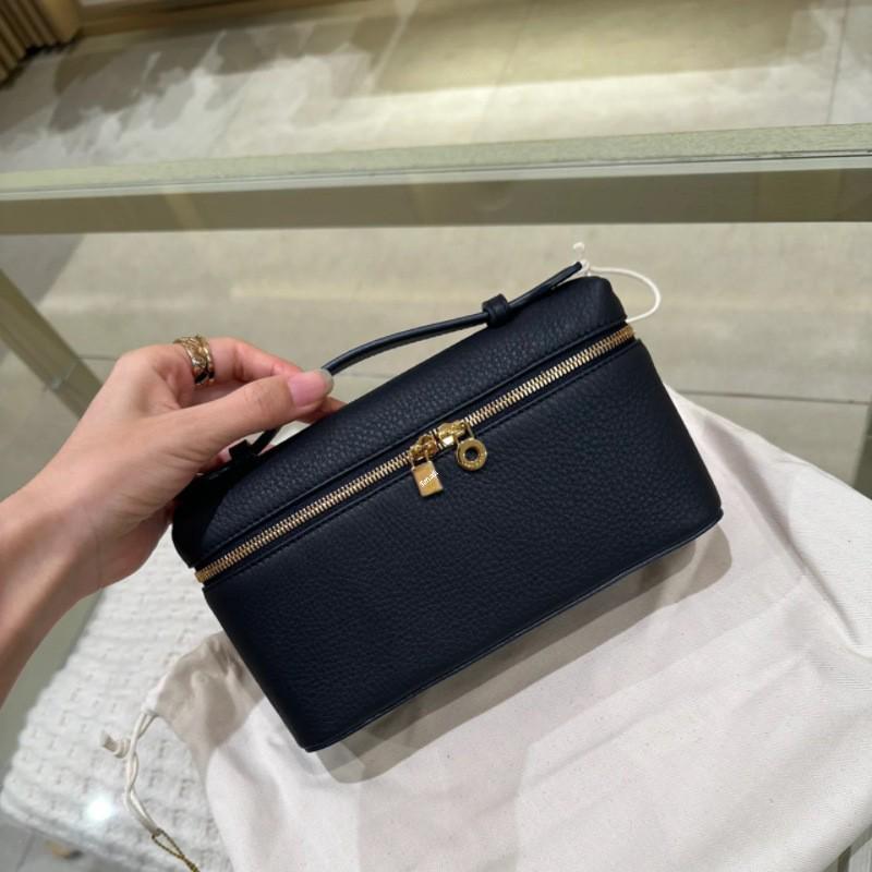 Gigi Style Genuine Leather Lunch Box Handbag - Litchi Grain Cowhide Shoulder Bag for Women