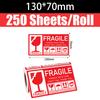 1000/500PCS English Fragile Stickers The Goods Please Handle With Care Warning Express Labels DIY Supplies