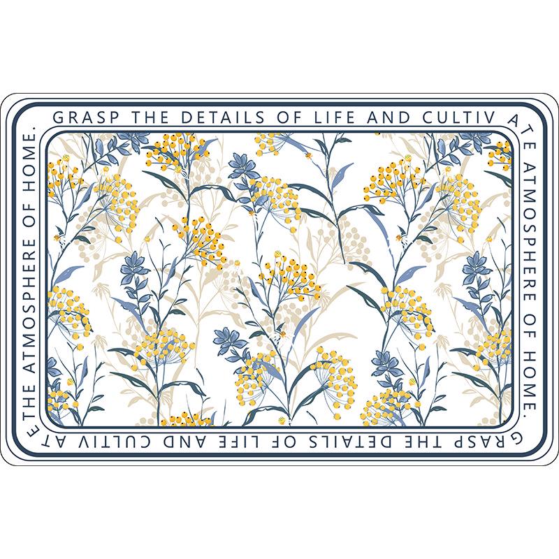 Minimalist Absorbent Diatomaceous Earth Bathroom Floor Mat - Easy Clean, Dirt-Resistant Toilet Pad