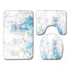 Christmas Bathroom Floor Mat Toilet Three-Piece Set