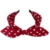 Polka Dots Bow Headband for Women Hair Accessories Sweet Lovely Rabbit Ear Knotted Hairband Not Slip Adults Hair Band Headwear