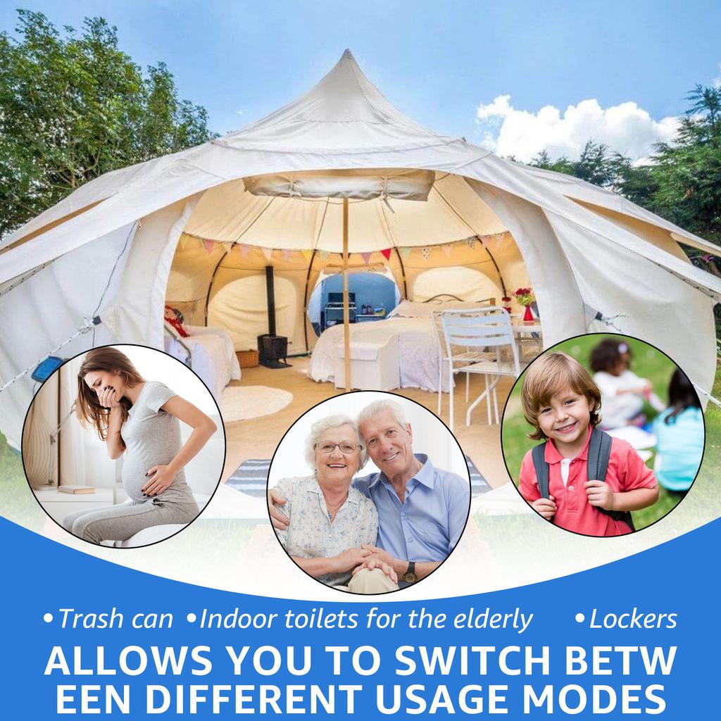 Portable Toilet Retractable Camping Toilet Lightweight Folding Toilet for Camping Convenient Car-mounted Toilet for Travel New