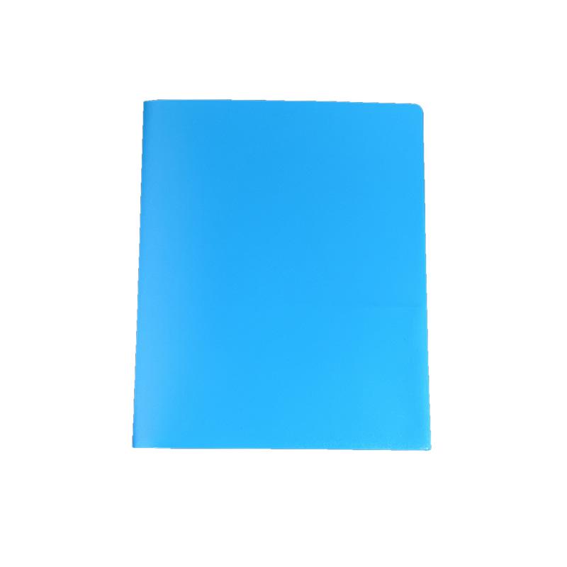 

Solid Color A4 Double-Sided Pocket Document Binder, Thickened PP Plastic Storage Folder