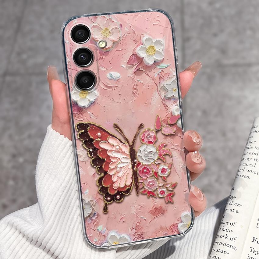 Casing For Samsung A16 A17 A15 A14 A13 A12 A10 A26 A25 A24 A23 A22 Phone Cover Cute Penguin Pattern Transparent Silicone Shell For Samsung Bumper Case