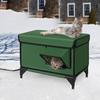 Heated Cat House Outdoor Large Weatherproof Kitty Shelter Winter Insulated Cat Bed
