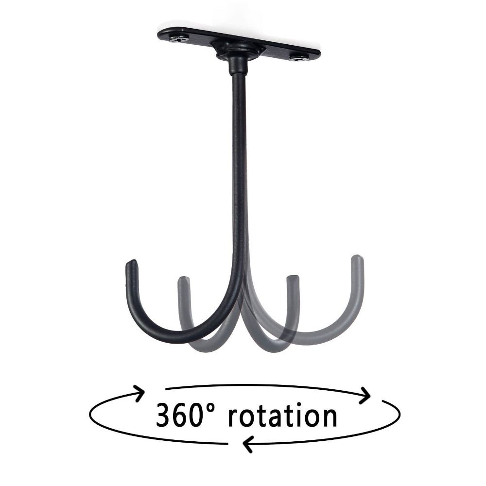 2Pcs 360°Rotation Under Cabinet Banana Hook Wall Mount Towel Hook For Mugs,Keychains,Shopping Bags