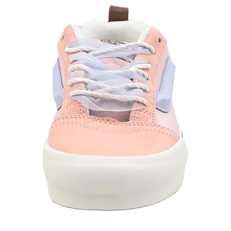 Vans Knu Skool Abrasion Resistant Low top Skateboard Shoes Unisex Orange Pink Purple Sneakers VN000D75F94