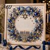 Plastic Art Material DIY Hanukkah Pearl Kit, 3D Mosaic Bead Craft Set, Creative Diy Kit for Adults Ritual Activity Making Traditional Holiday