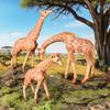 Oenux Zoo Africa Wild Animal Giraffe Simulation Model Action Figures PVC Educational Cute Toy For Kids