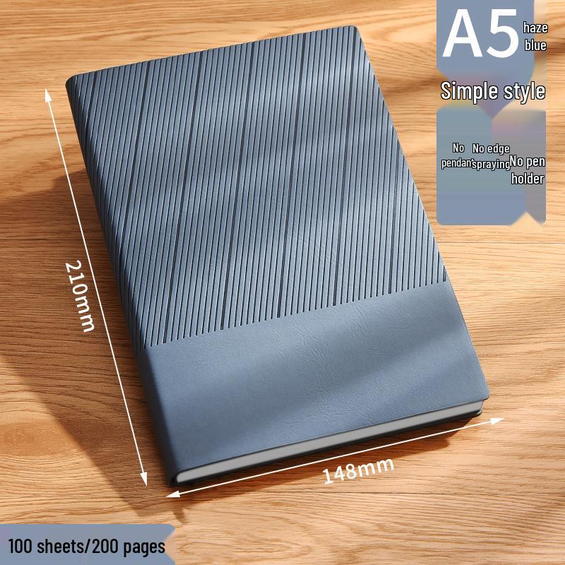A5 Thickened Custom Leather Notebook: High-Value Business Diary with Optional Logo Printing
