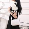 Women's bag new fashion casual bag embroidery thread solid color messenger bag wave pattern shoulder bag