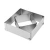 Edelstahl Kuchenform Ring Verstellbar Quadratisch Mousse Kreis Kuchen Dekorationswerkzeug Kuchenschneider Mousse Dessert Backform