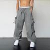 Vintage American Carpenter Pants Women's Summer Casual Trousers Loose Wide Leg Pants