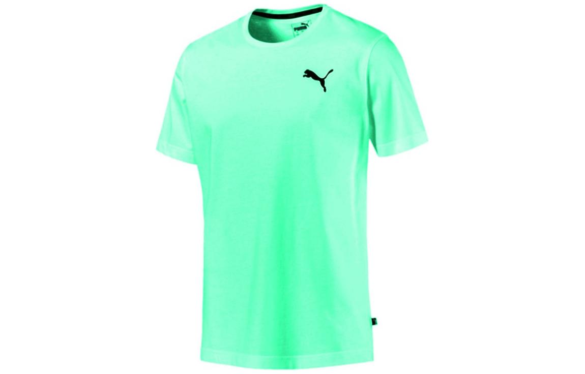 PUMA T Shirts Men s Green Crew Neck Moderate Straight Fit 584369-05 S