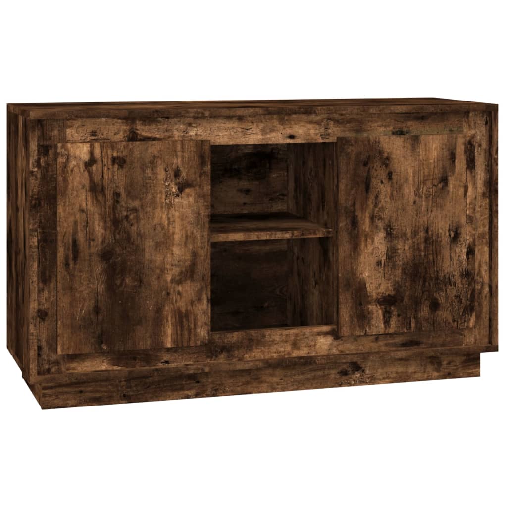 Sideboard Smoked Oak 102x35x60 cm Wood Based Panel