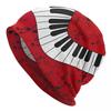 Custom Piano Keyboard Music Notes Beanie Cap Unisex Winter Warm Bonnet Femme Knitted Hats Cool Outdoor Ski Skullies Beanies Caps