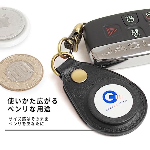 Dom Teporna AirTag Compatible Case, Genuine Italian Leather, Full Protection, Scratch and Abrasion Resistant, Loss Prevention, AirTag Compatible Cover