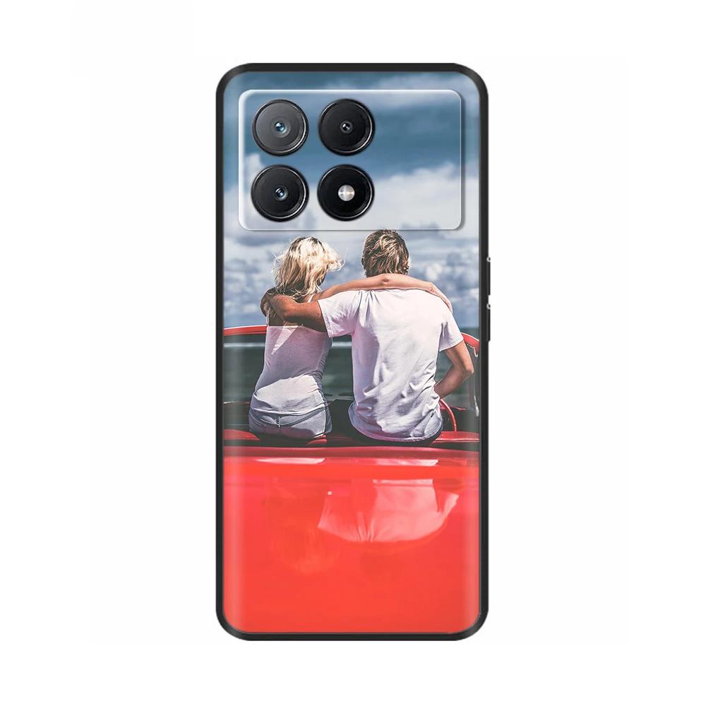 For Xiaomi Poco X6 Pro Case PocoX6 Fashion Cat Flower Soft Silicone Back Phone Case for Poxo C6 PocoX6 Pro X 6 Cases Etui Funda