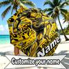 Custom Name Personalized Borussia Dortmund Bvb Print Umbrella, Auto Open Close, 8‑Rib Sturdy Frame, Commute Camping Hiking Use, Birthday Gift