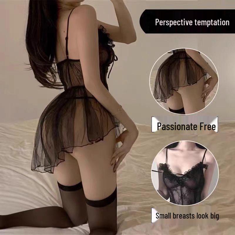 Lace Open Crotch Plus Size Passionate Lingerie Set