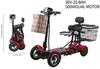 EU Certified Foldable Mobility Scooter for Elderly | Dual 250W Motors, 36V 20Ah Battery, 25KM Range | 4-Wheel Electric Travel Scooter with Basket