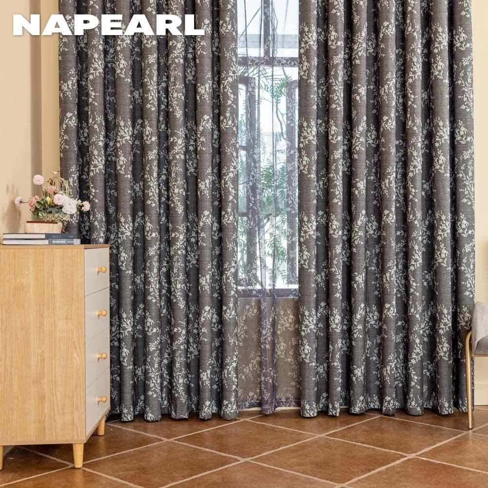 1 Stück NAPEARL Französischer Antikstil Vielseitige bedruckte Vorhänge Vollverdunkelungsvorhänge für Schlafzimmer Wohnzimmer Balkonfenster zur Heimdekoration