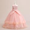 Summer White Bridesmaid Princess Dress For Girls Formal Birthday Gown Pageant Party Girl Dresses Wedding Evening Costume