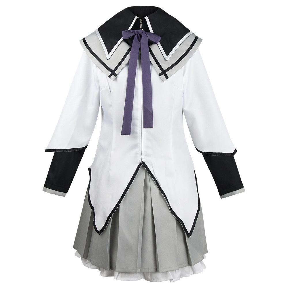 Anime Akemi Homura Cosplay Costume Fighting Uniform Stockings  Akemi Homura Outfits