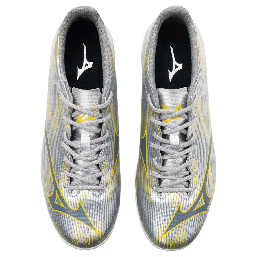 Mizuno Alpha 2 Select AS Fashion Comfortable Soccer Shoes Men Soccer Shoes Silver Yellow P1GD256604