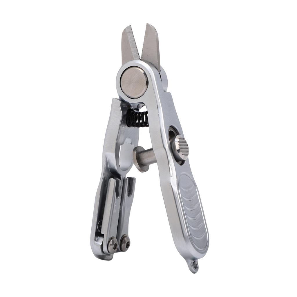 Fishing Line Cutter, Stainless Steel   Line Clippers, Portable   Line Scissors with Retractor, Hook Eye Cleaner and Knot Tying Tool, Angler F