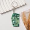 Portable Comb Charm Keyrings Cute Fashion Acetate Miniature Comb Keychain Creative Backpack Decoration Accessories Gifts