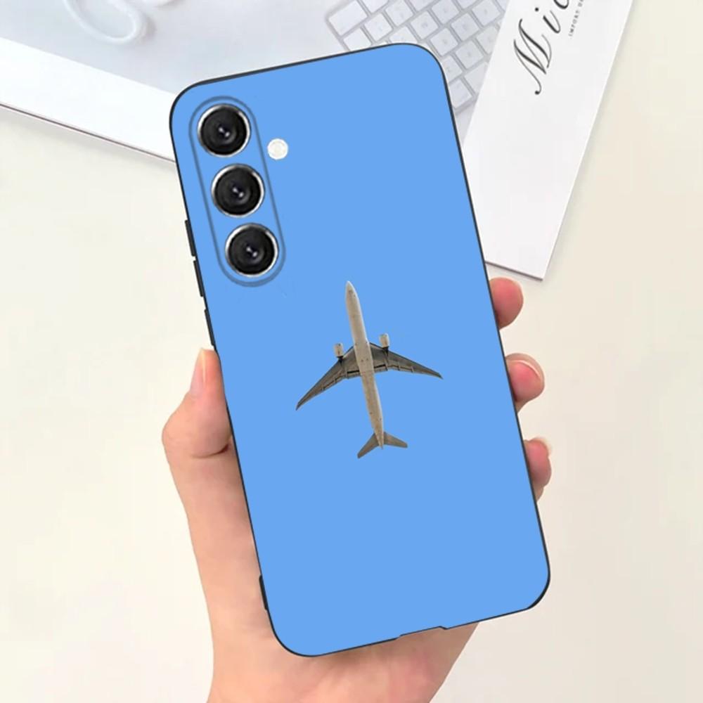 Flugzeug Flugzeug Handyhülle Handyhülle Für Samsung S25,S24,S21,S22,S23,S30,Ultra,S20,Plus,Fe,Lite,Note,10,9,5G Schwarze Hülle