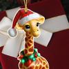 Yousheng Giraffe Christmas Ornaments 2D Cartoon Giraffe Christmas Hanging Decor for Xmas Tree Acrylic Giraffe Gifts for Women Men