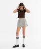 Minasu Mns Span Crop T Shirt_Brown