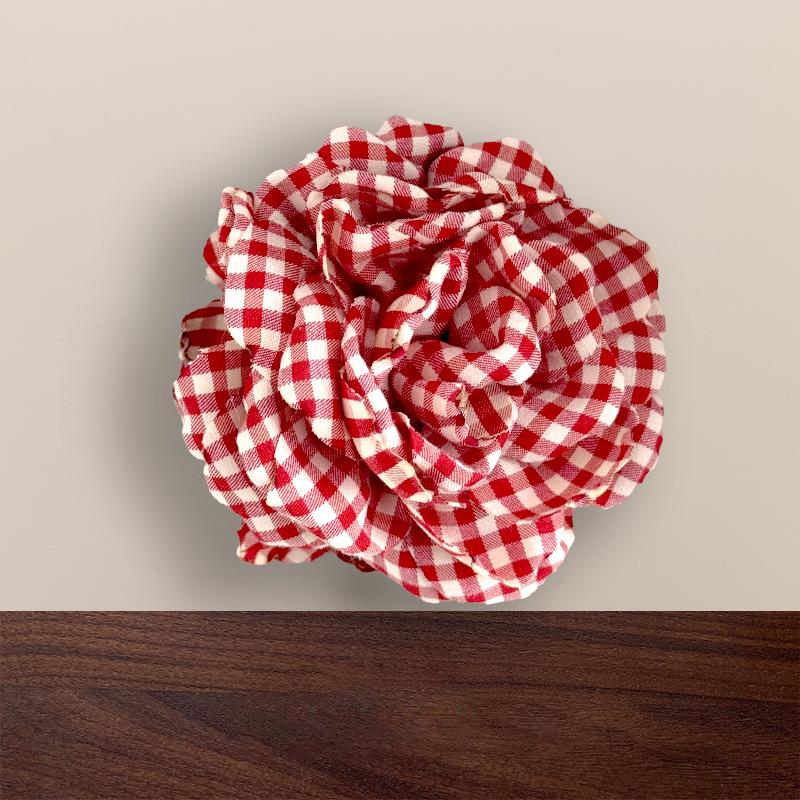 Große Farbverlauf Seidenrose Haarspange - 3D Blumendesign für Frauen, Perfekt für Fotos am Meer