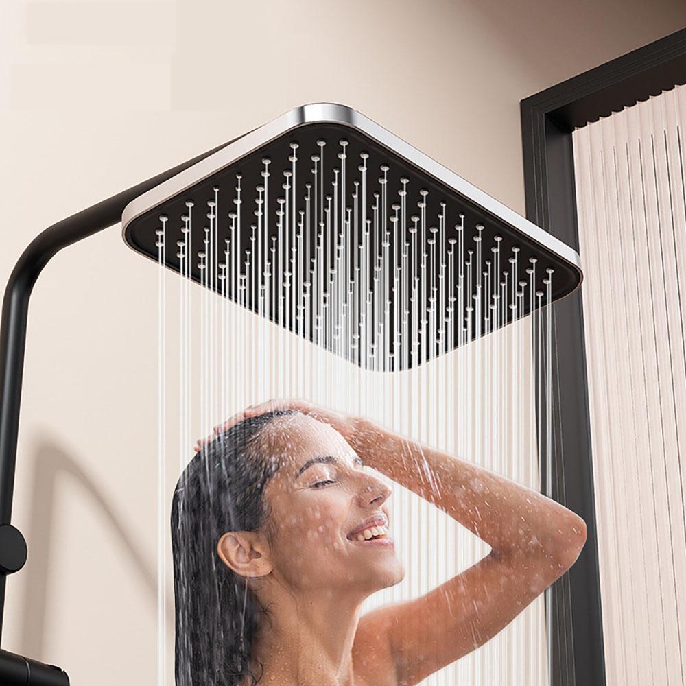 New 14 Inch High-pressure Top Spray Pressurized Showerhead with High Flow Rate and 360 ° Rotation for Water-saving