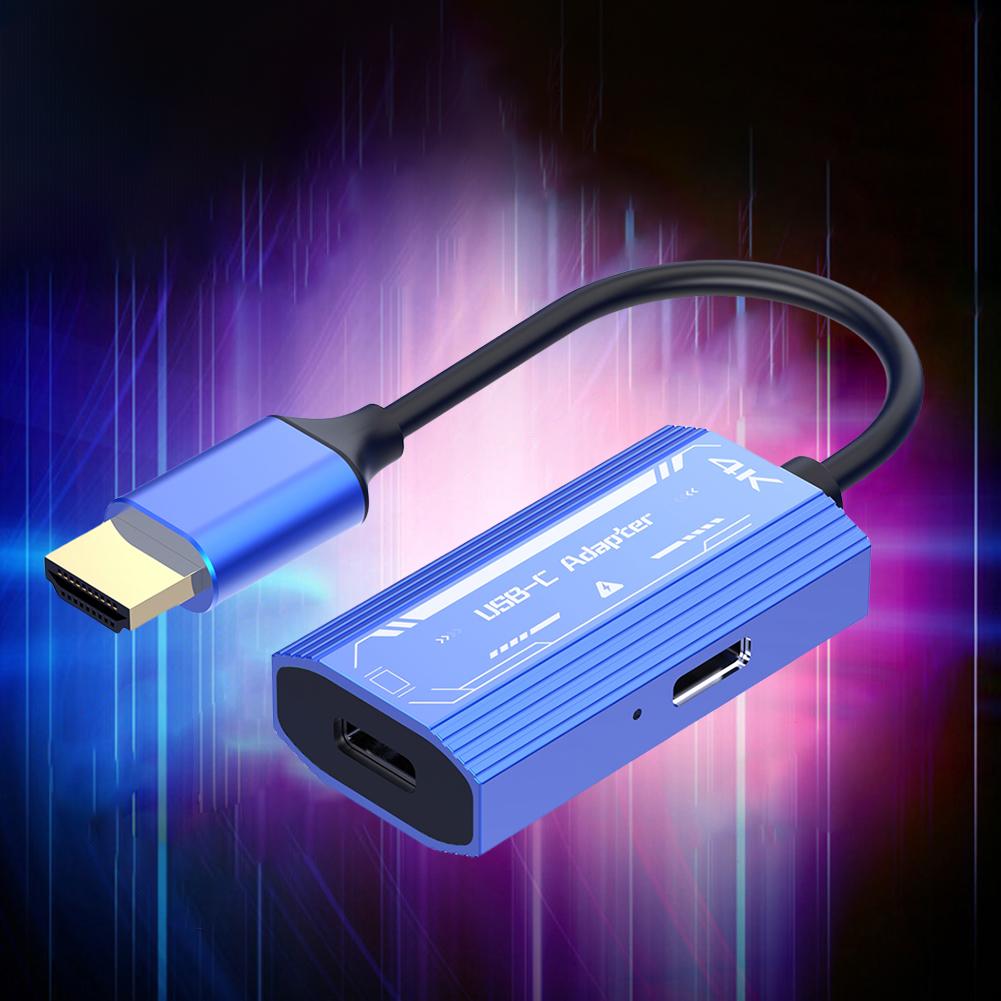 4K/60Hz HDMI-Compatible To Type-C Cord DC 5V for XREAL/Rokid Air AR Glasses for Samsung S22/S23 for Switch/Steam Deck /ROG Ally