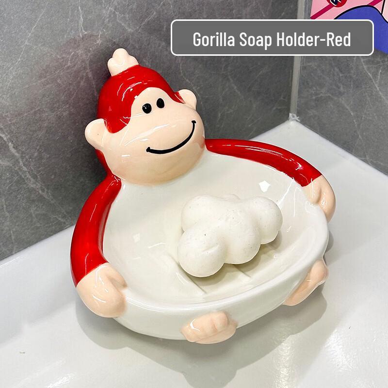 No-Drill Ceramic Drainable Soap Holder