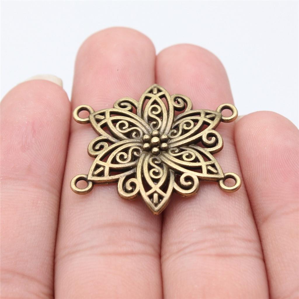 

Аксесуари Деталі Чотири отвори З єднувач для намиста Мінімалістичні Ювелірні Компоненти QA023 A20-4pcs-33x31mm