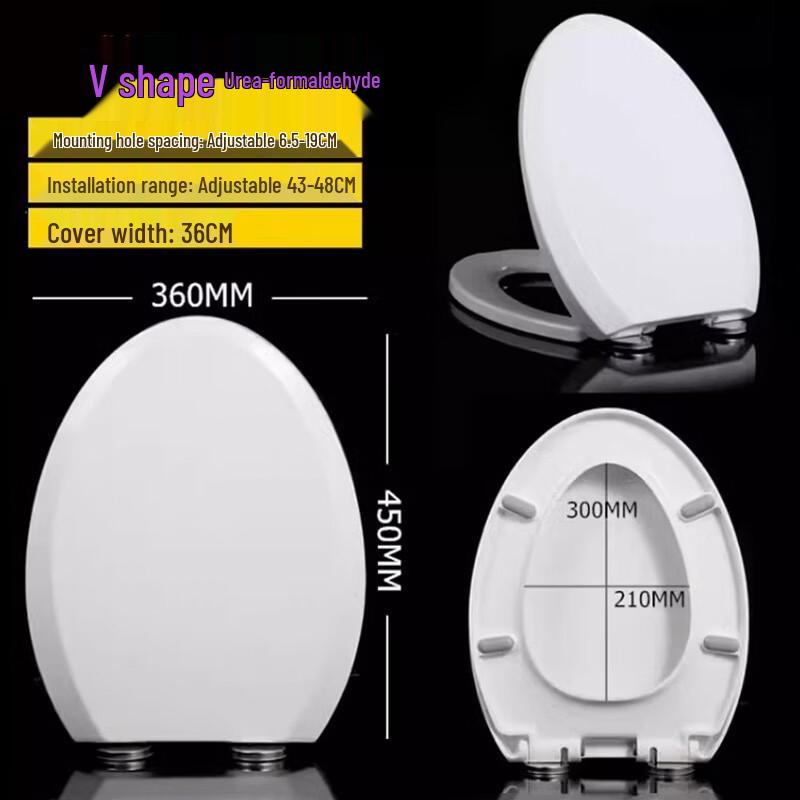 Tengzhan Huihuang Large Toilet Seat with Soft-Close Lid
