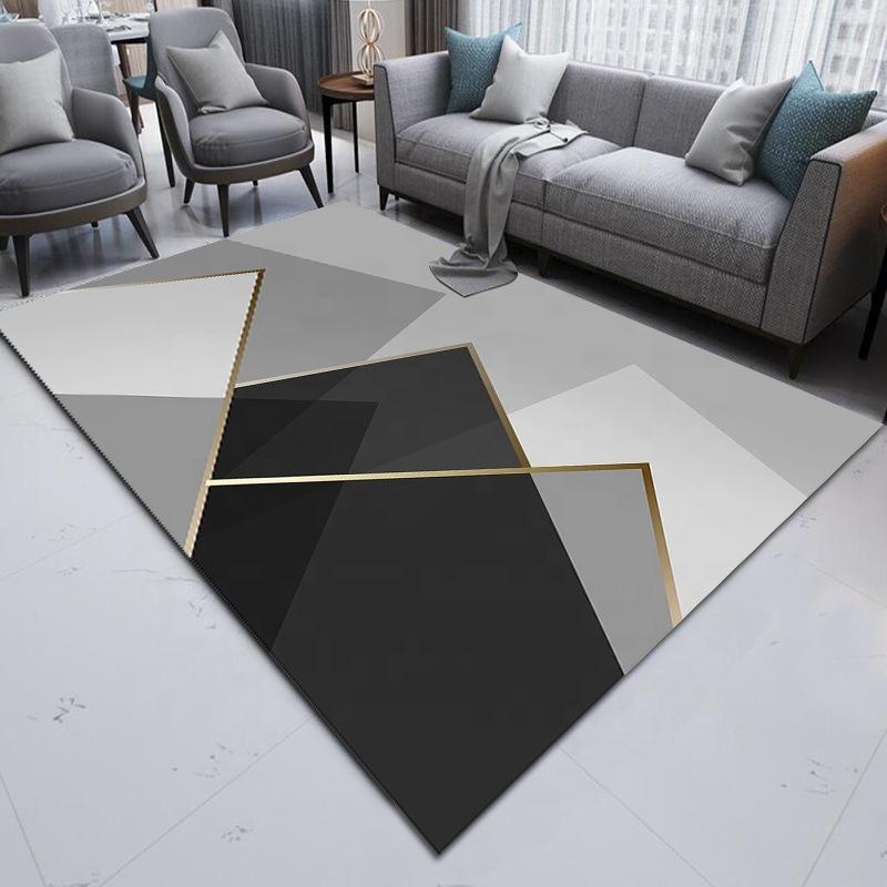 Simple Luxury Style Large Area Carpet Living Room Sofa Bedroom Rug Bedside Blanket Anti Slip Dirt Resistant Blanket Fashionable